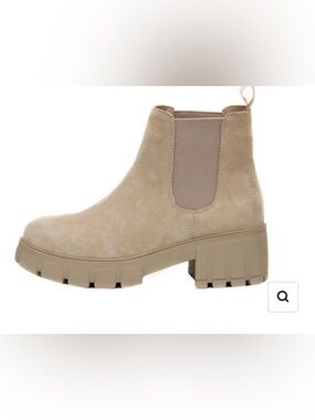 Cushionaire Neutral Suede Chelsea Lug Sole Booties
